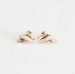Fable England Swans Stud Earrings