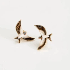 Fable England Swallow Stud Earrings