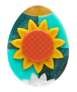 Erstwilder Pysanky Sunflower Of Love Brooch