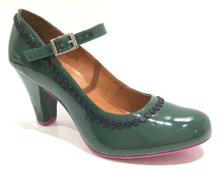 Cristofoli Tania Patent Dark Green 1 Cristofoli Tania Patent Dark Green