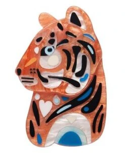Erstwilder Pete Cromer Wildlife The Tranquil Tiger Brooch