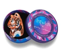 Erstwilder Pete Cromer Wildlife The Tranquil Tiger Brooch -Fashion Shoes Store Tiger3