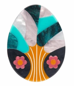 Erstwilder Pysanky Tree Of Life Brooch