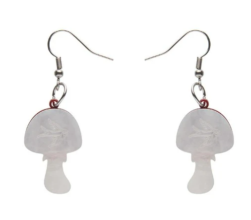 Erstwilder Twinning Toadstools Drop Earrings 2 Erstwilder Twinning Toadstools Drop Earrings - Image 2