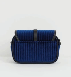 Fable England Vivianne Velvet Camera Bag Sapphire Blue -Fashion Shoes Store VivianneBag3