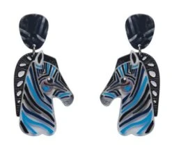 Erstwilder Pete Cromer Wildlife The Zealous Zebra Earrings