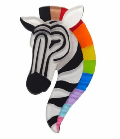 Erstwilder Pride And Joy Zelda The Zestful Zebra Brooch