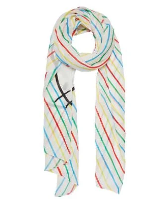 Erstwilder Sanrio Hello Kitty Rainbow Large Neck Scarf 1 Erstwilder Sanrio Hello Kitty Rainbow Large Neck Scarf